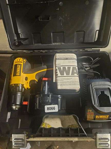 DeWalt Cordless Drill, Batteries and Battery Charger with Case image