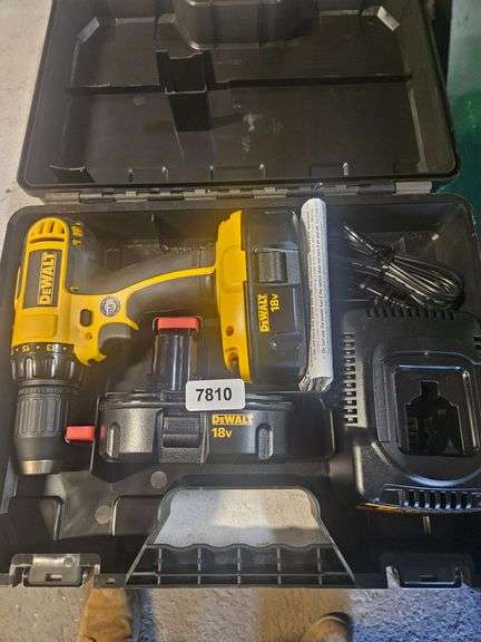 DeWalt Cordless Drill, Batteries and Battery Charger with Case image