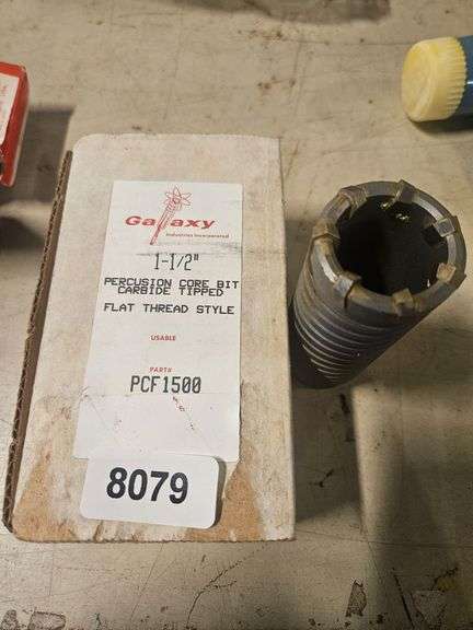 Galaxy Percusion Core Bit Carbide Tipped Flat Thread Style image