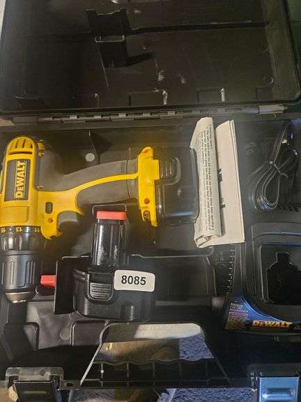 DeWalt Cordless Drill, Batteries and Battery Charger with Case image