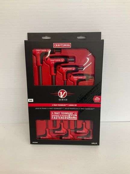 New Craftsman 9-Piece V-Series X-Tract Technology T-Handle Set image
