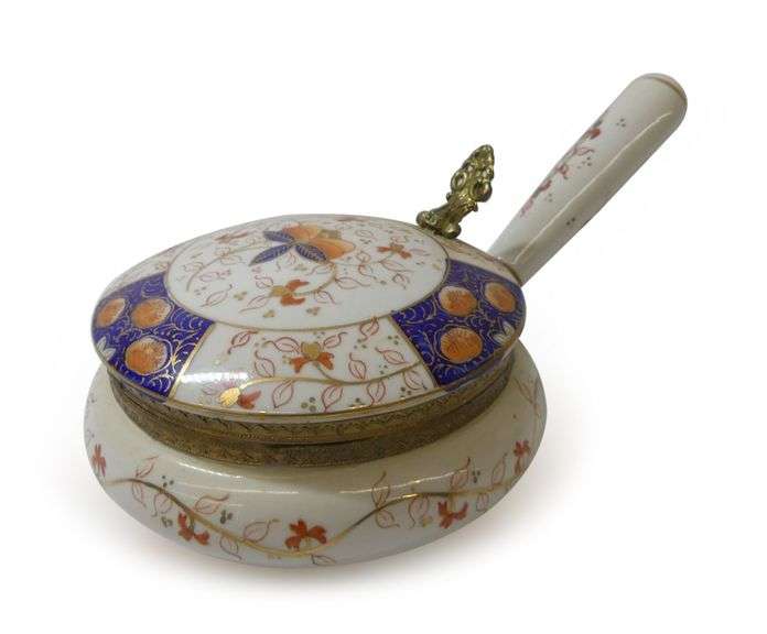 Limoges Porcelain Trinket Box with Handle image