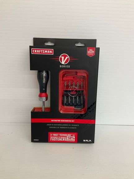 New 19-Piece Craftsman V Series Ratcheting Screwdriver Set image