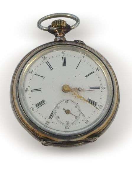 Silver Cased Pocket Watch - Circa 1890 image