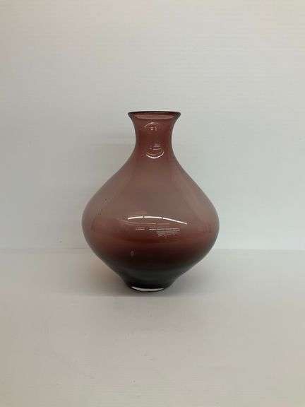 Aubergine Blown Glass Vase image