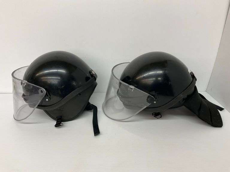 Two Riot Control Helmets image