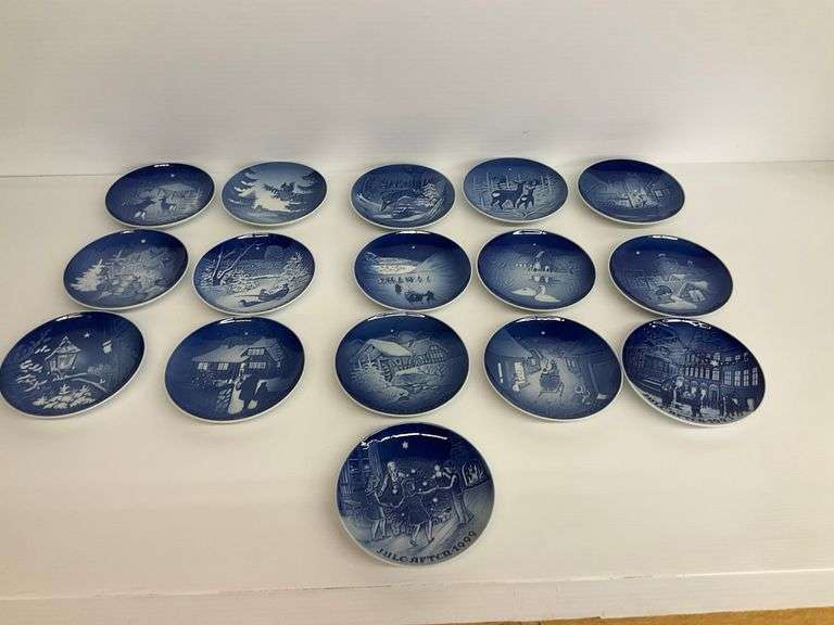 Bing & Grondahl Denmark Christmas Plates - Group of 16 image