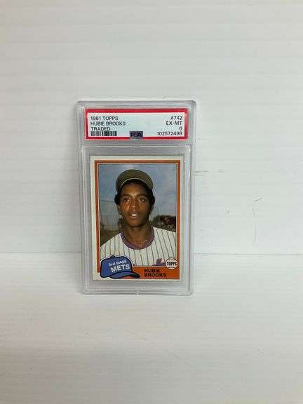 1981 Topps Hubie Brooks #742 Graded Baseball Card image