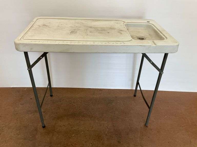 Portable Fish Cleaning Table with Sink... no faucet image