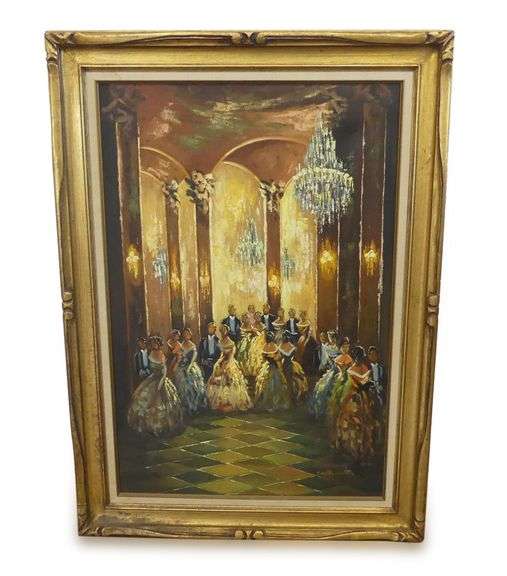Sebastian Collowitz Framed Painting of Ball Scene image