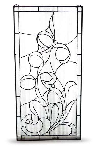 Contemporary Stained Glass Window Panel image