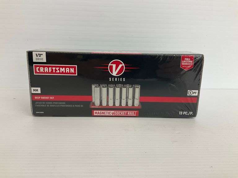 New Craftsman 1/2 in. Drive Deep Socket Set - 13 Pieces image