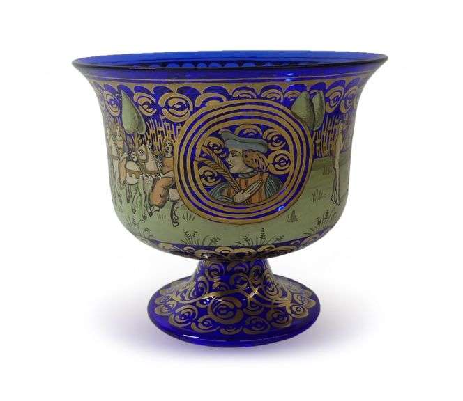 Barovier Murano Venetian Glass Wedding Cup image