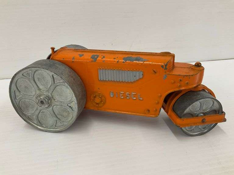 Vintage Hubley Kiddie Toy Diesel Steam Roller - Steel Toy image