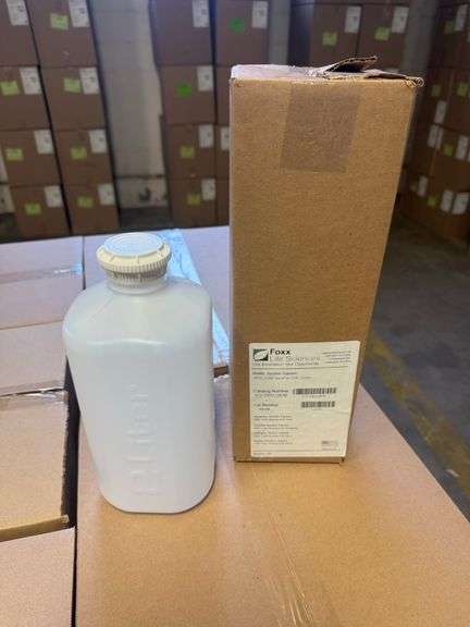 New 2 Liter Foxx Life Sciences Bottles - 10 Boxes with 8 Bottles per Box image