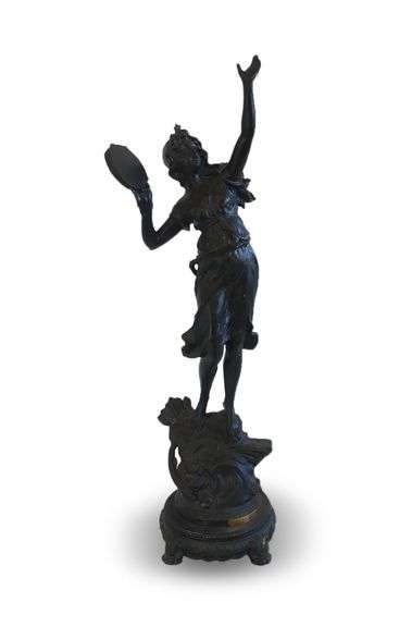 Recast Bronze La Danse Statue by C. Desmeure image