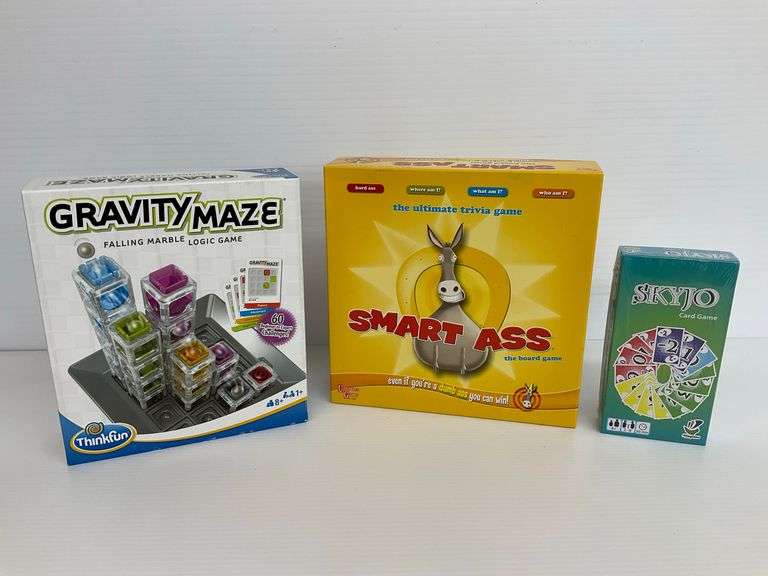 Gravity Maze, Smart Ass, and Sealed Skyjo Card Games image
