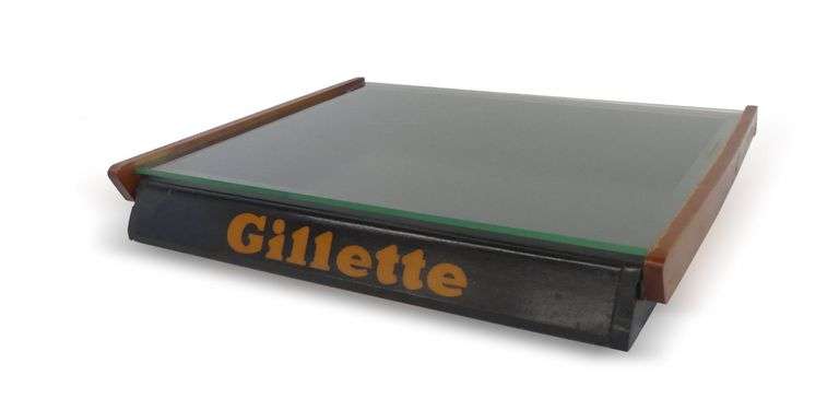 Gillette Advertising Display Case image