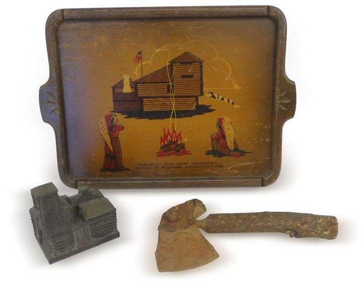 Old Fort Dearborn Chicago Exposition 1933 Souvenir Grouping image