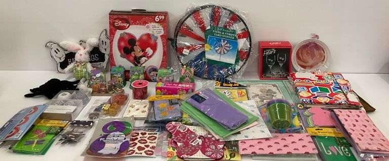 Holiday and Craft Supplies: Disney Mickey Lights, Halloween Decor, Tissue Paper, and Other Items image