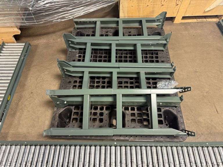 Hytrol Conveyor Roller Table Sections and Supports ...  38 x 72 x 10 in. ... See Description image