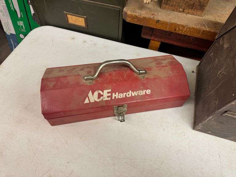 Three Metal Tool Boxes image