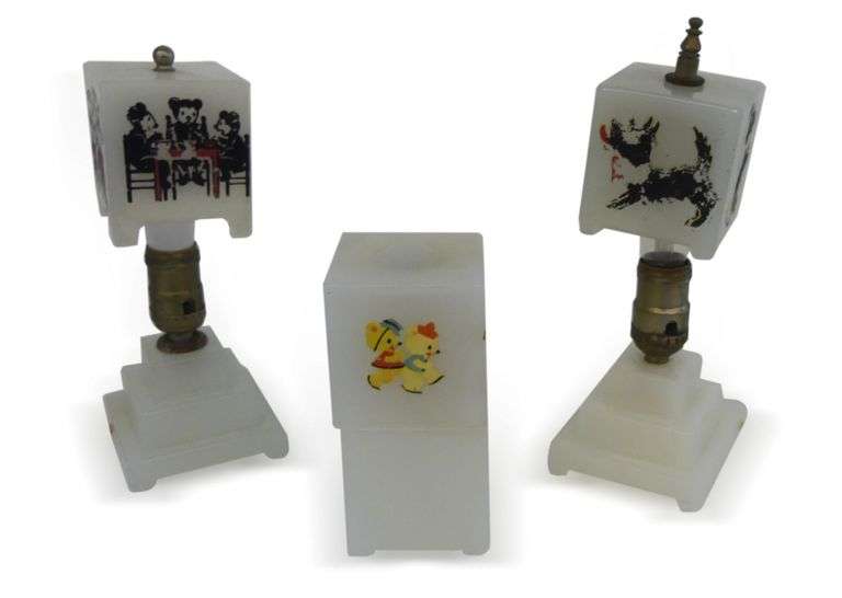 Three Houze Children's Room Glass Lamps image