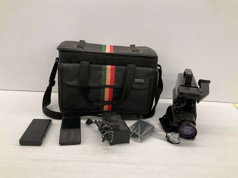 Sears Video Camcorder with Case and Accessories…powers on image
