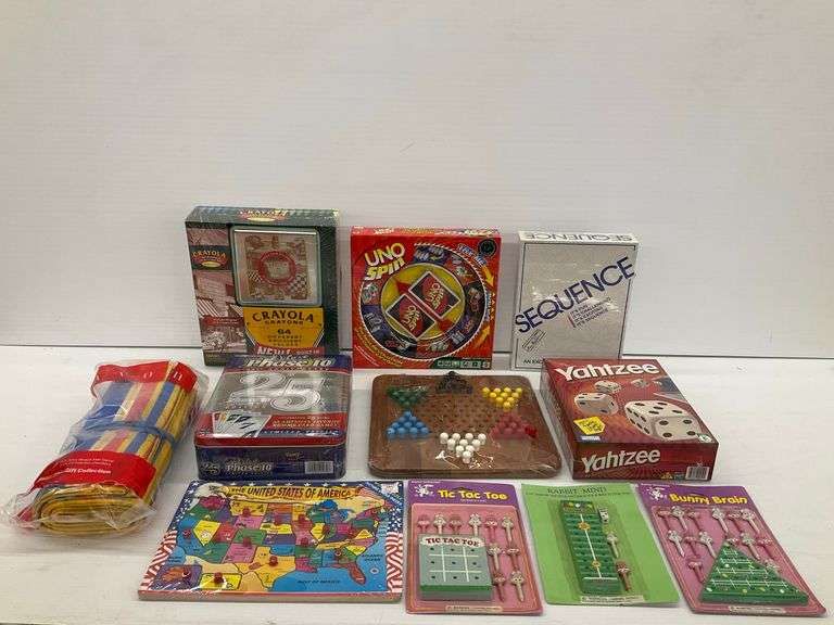 Board Games - Yahtzee, Sequence, Uno Spin, Chinese Checkers, Phase 10, and Others image
