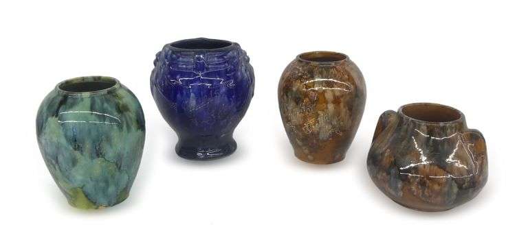 Four Art Pottery Vases image