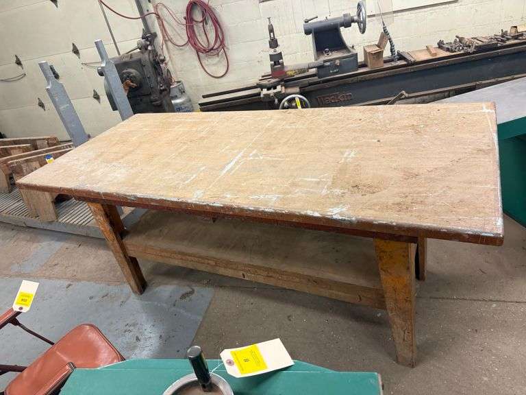 Wooden Work Bench ... 36 x 85 x 37 in. image