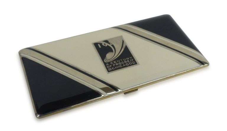 1933 Century of Progress Chicago Exposition Cigarette Case image