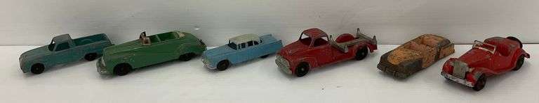 Group of Vintage Tootsietoy and Hubley Metal Toy Cars image