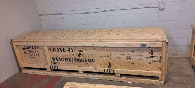 Wooden Shipping Container ... 35 x 133.5 x 29 in. image