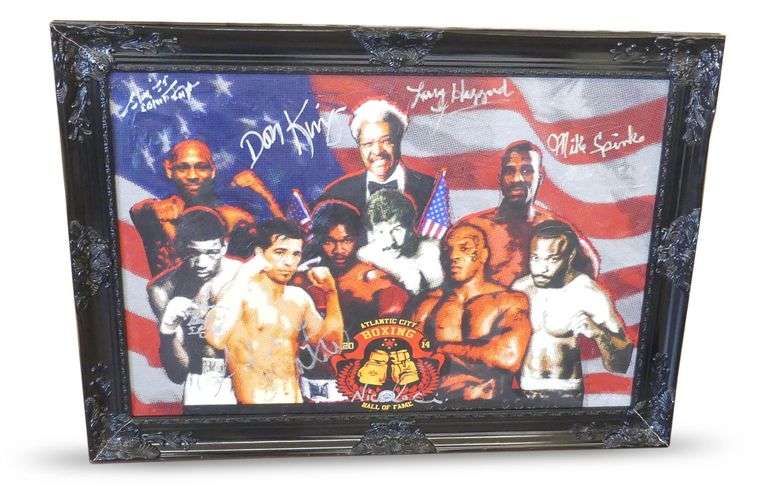 Joseph Nicolosi Pop Art Signed Boxing Champions Framed Giclee image