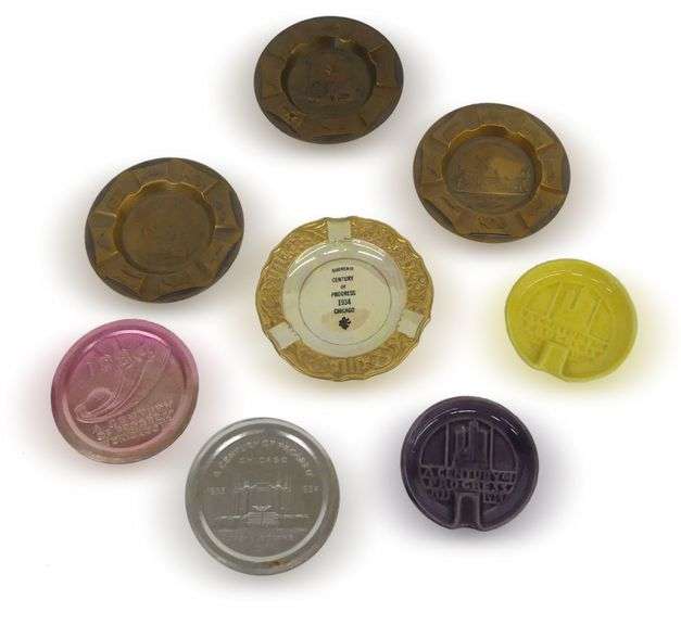 Eight Century of Progress Chicago World's Fair Souvenir Ash Trays image