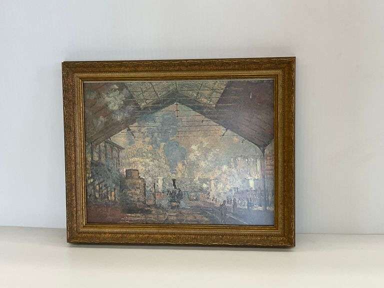 Claude Monet "La Gare Saint-Lazare" Framed Print image