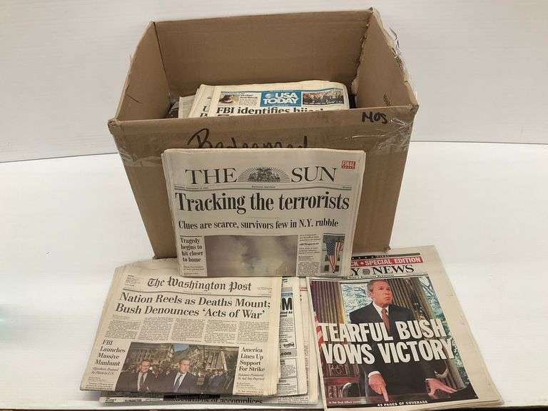 September 2001 Newspapers - 9/11 Coverage image