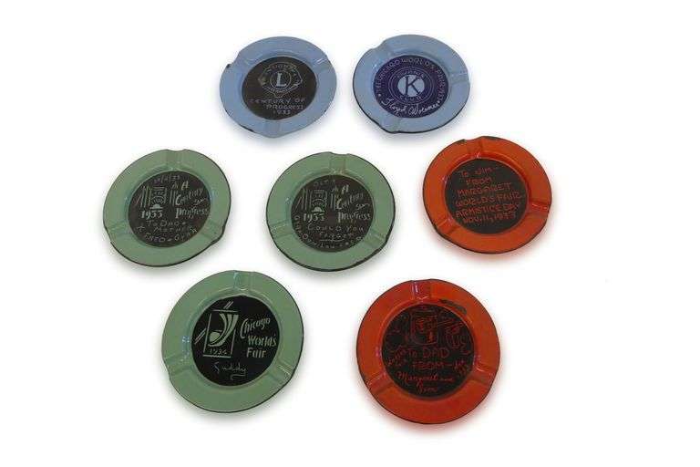 Chicago World's Fair 1933-1934 Enamel Ashtrays image