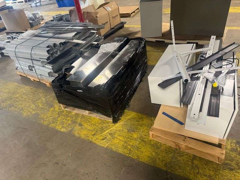 Four Pallets with Assorted Metal... See Photos image