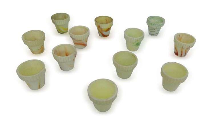 Twelve UV Reactive Small Vases image