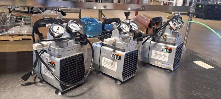 Three Gast DOA-P704-AA Vacuum Pumps image