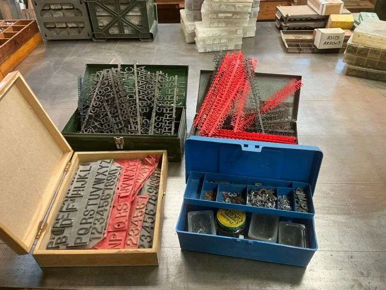 Assorted Metal and Plastic Letter and Number Sets image