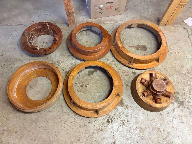 Six Wooden Pattern Forms and Molds image