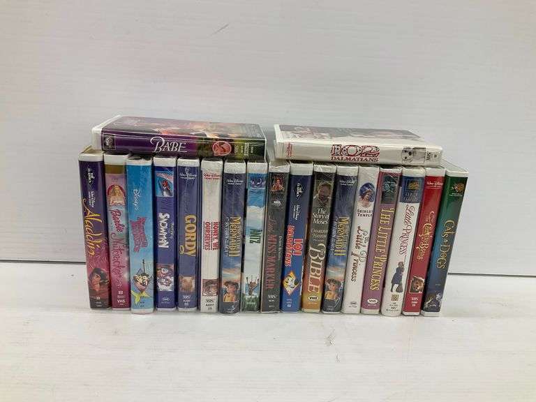 Group of Primarily Sealed Assorted VHS Tapes (Disney, Family Films, and More) image