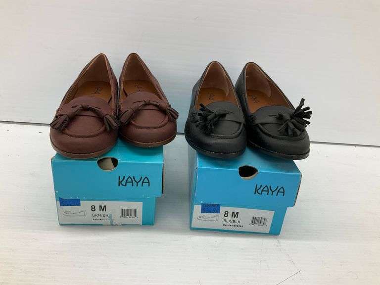 Two Pairs of Like New Kaya Tassel Loafers... Women's Size 8M image