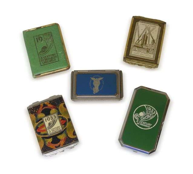 Five Chicago World's Fair Century of Progress Cigarette Cases image