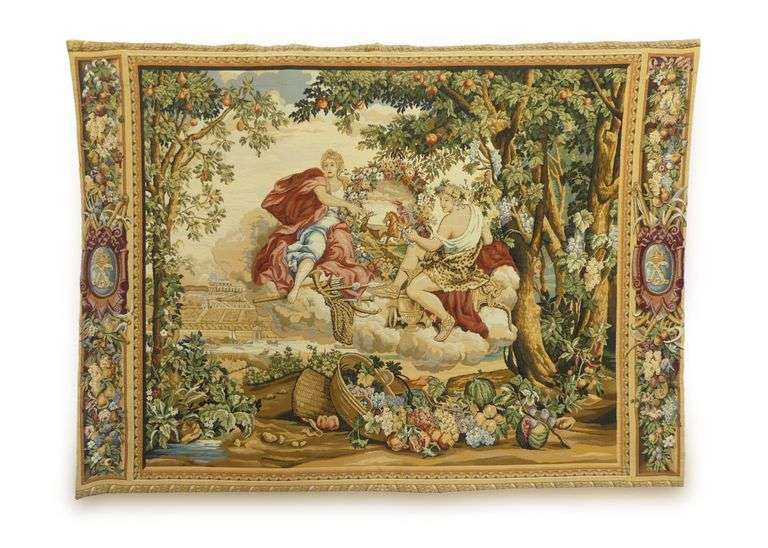 French Tapestry - Tapisserie du Lion des Flandres - "Bacchus" image