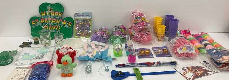 New Holiday Decor and Party Supplies Including Easter, St Patrick's Day, and Patriotic Items image