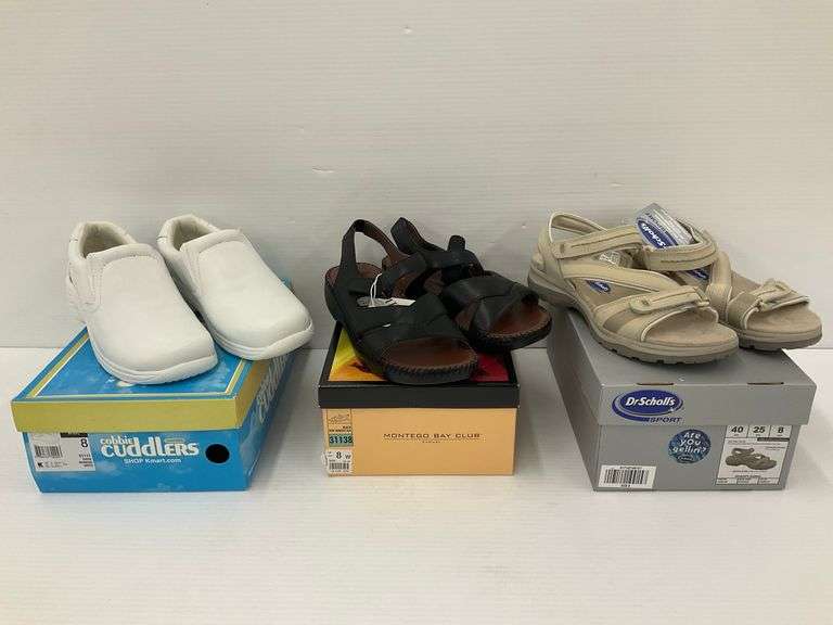 Three Pairs of New Women's Footwear... see photos and description image